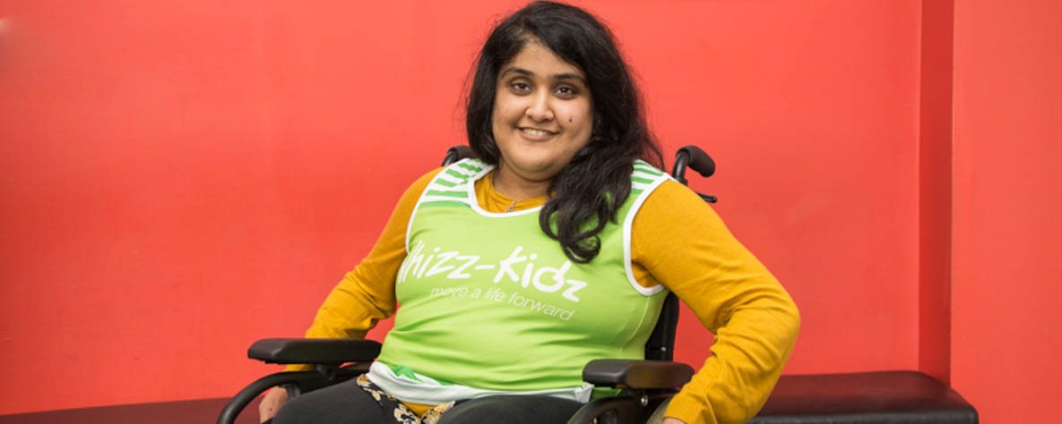 Ayesha Khan pictured in her Whizz Kidz kit.