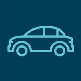 car icon with dark blue background