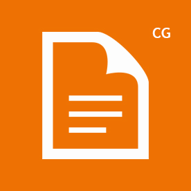 CG icon orange