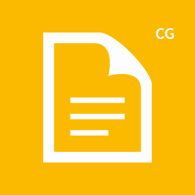 CG icon yellow