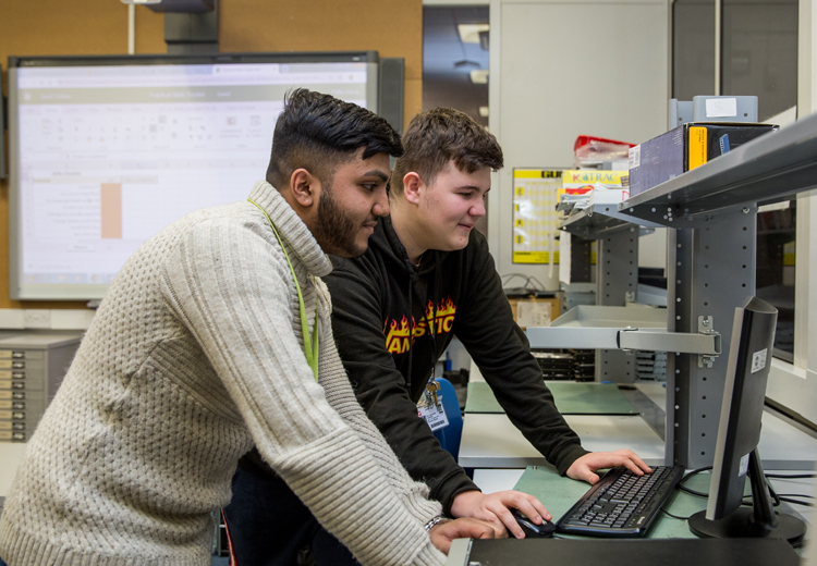 Students on Laptop