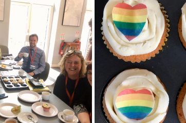 Coleg Gwent stafff celebrate LGBTQ history month