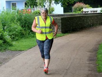 Catherine Spencer running