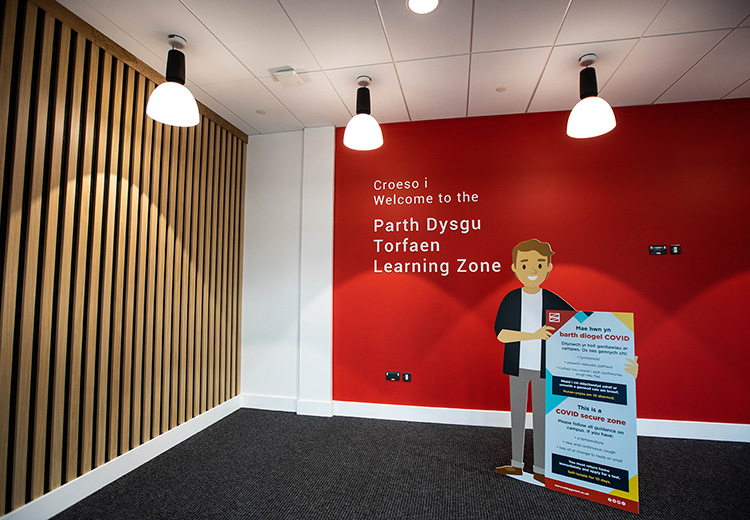 Torfaen Learning Zone entrance