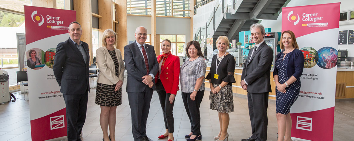 Staff at Career Colleges launch