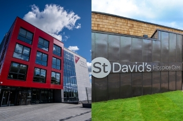 Coleg Gwent Torfaen Learning Zone and St Davids Hospice Care buildings