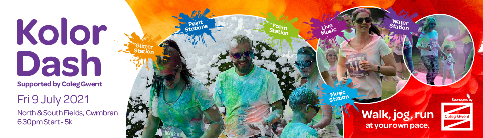 Cwmbran Kolor Dash event banner