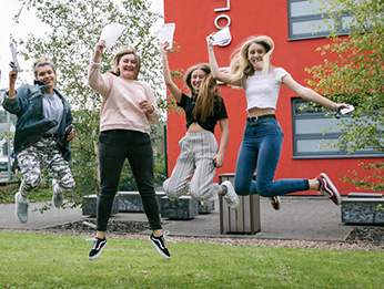 A level learners jumping at results day