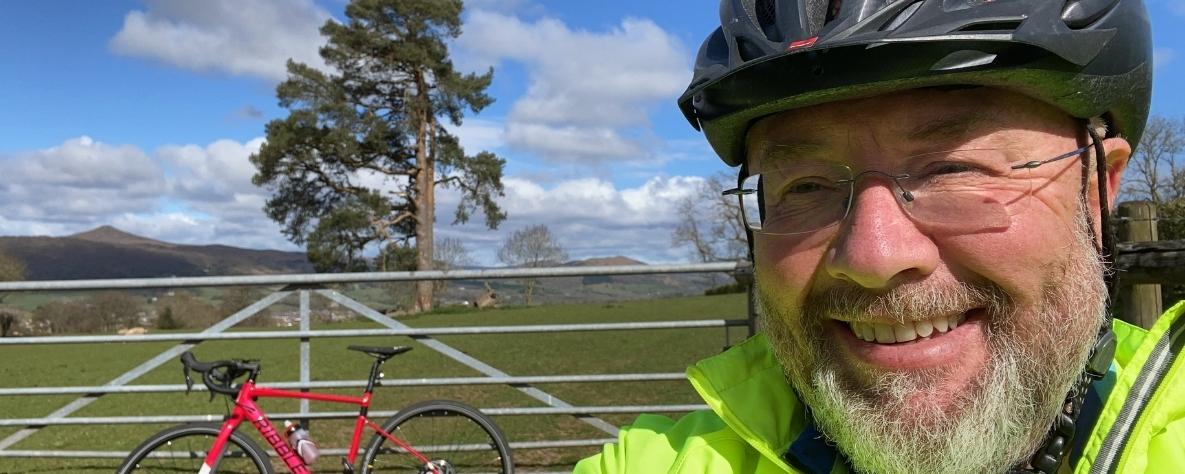John Sexton's bike ride for St David's Hospice Care