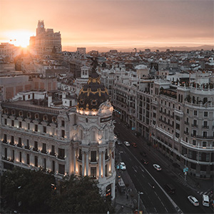 View of Madrid skyline