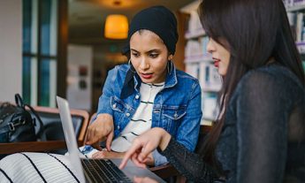 Women working on laptop