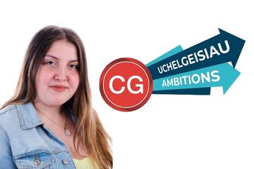 Student Hannaliese with CG Ambitions logo