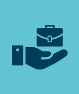 skills-employ briefcase on hand