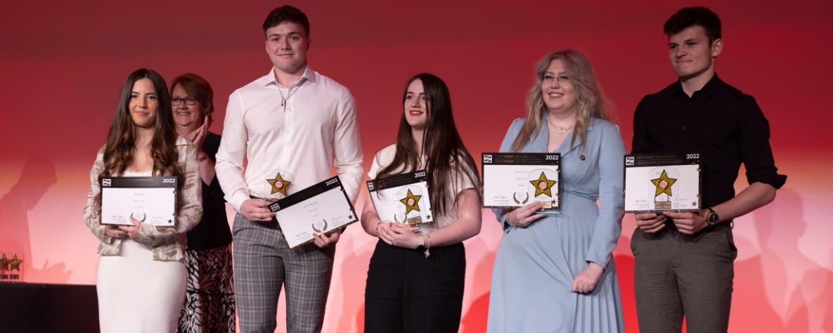 Celebrating our annual Learner Awards with Welsh sports presenter Jason Mohammad