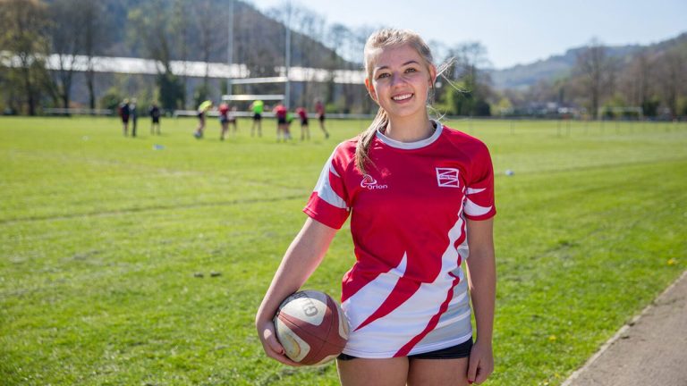Coleg Gwent rugby player