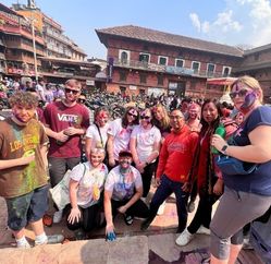 Students visit nepal to help underprivileged children
