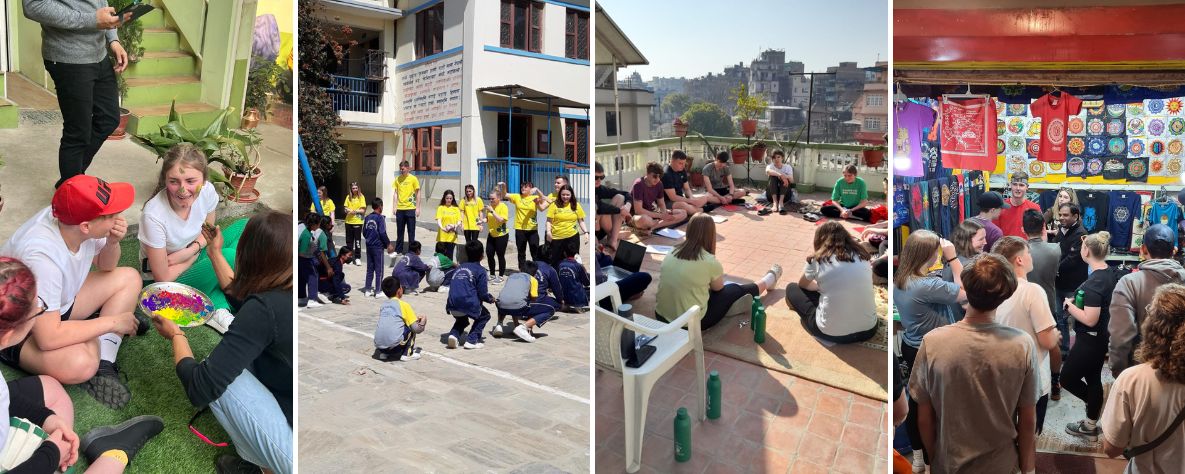 students visit nepal