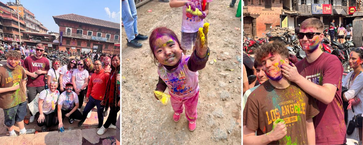 Students visit nepal to help underprivileged children