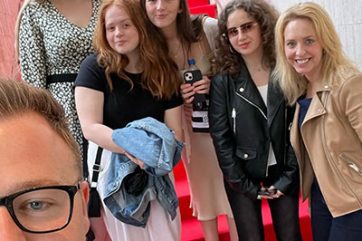 Coleg Gwent students on red carpet at Cannes