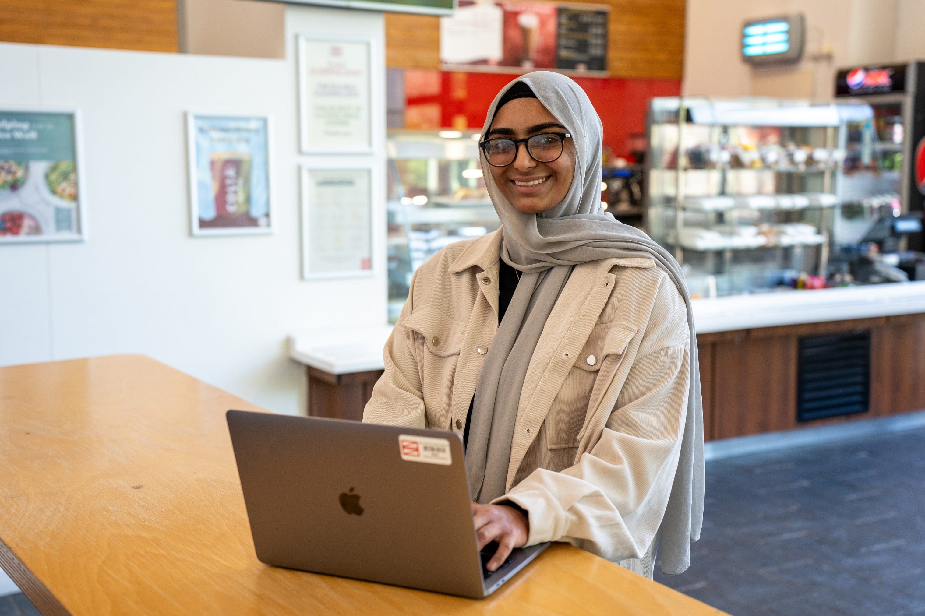 Learner on laptop