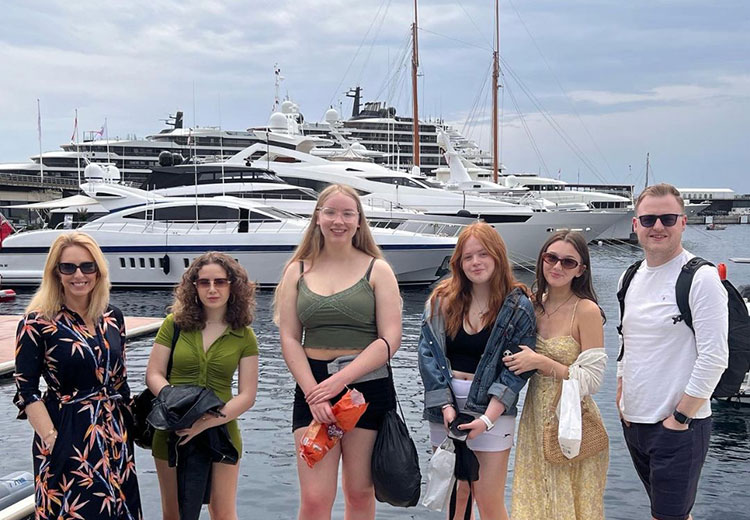Coleg Gwent students in Cannes