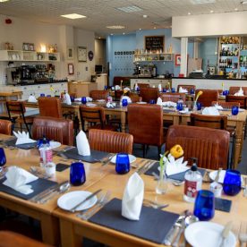 Table setting at Morels restaurant