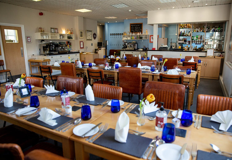 Table setting at Morels restaurant