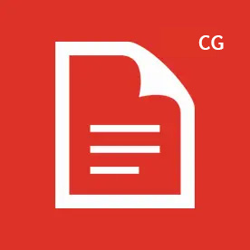 CG icon red