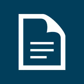 document icon on blue background