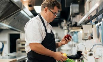 Chef in kitchen