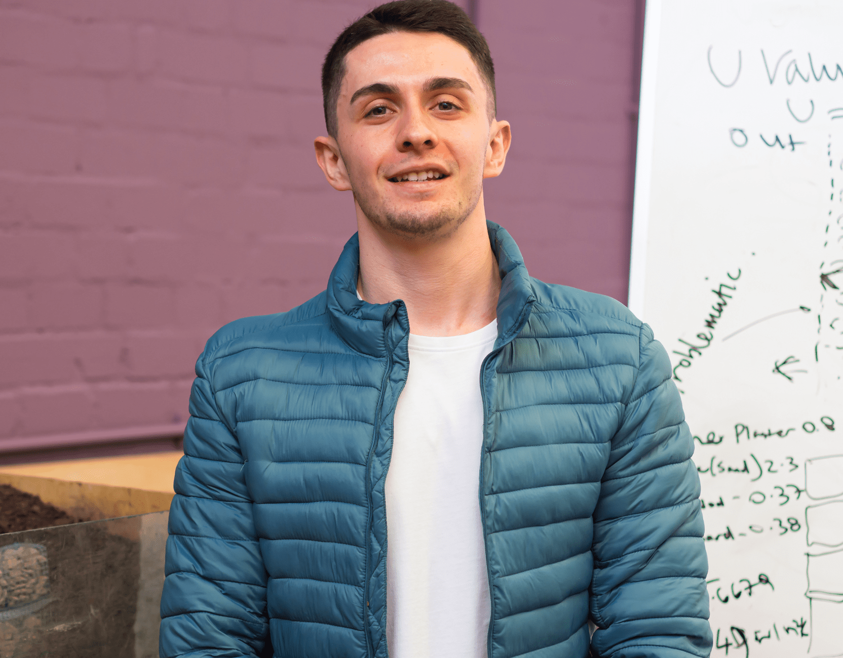 Man smiling at camera