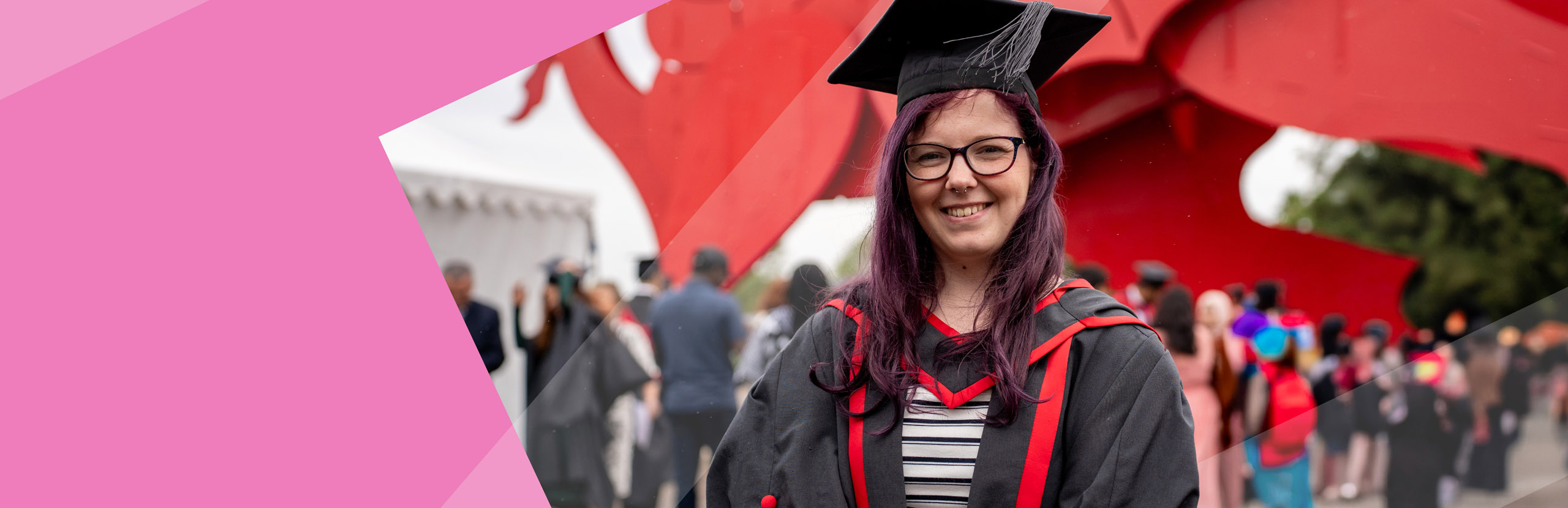 Student in graduation gown