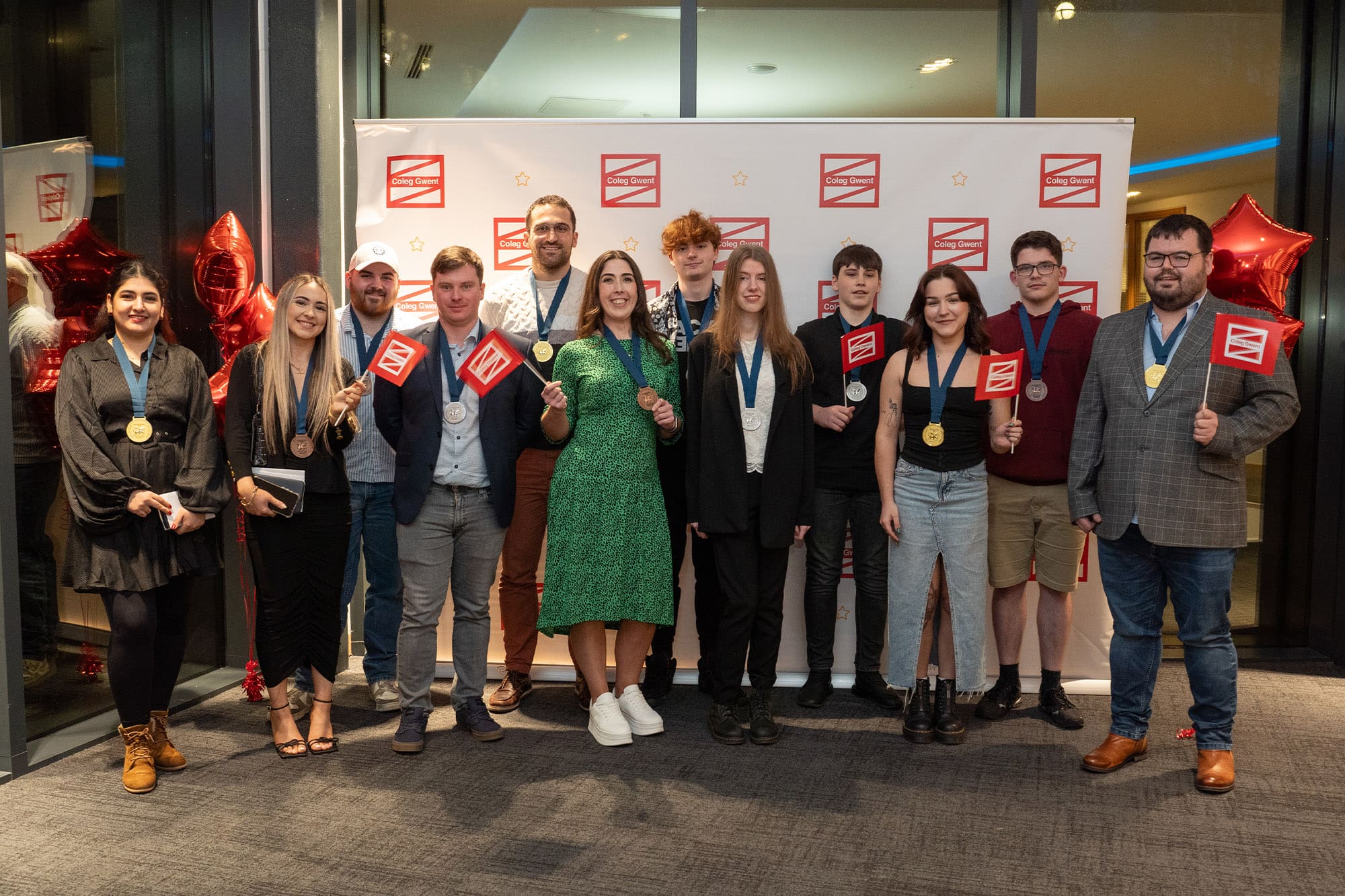 Photo of learners at an awards ceremony
