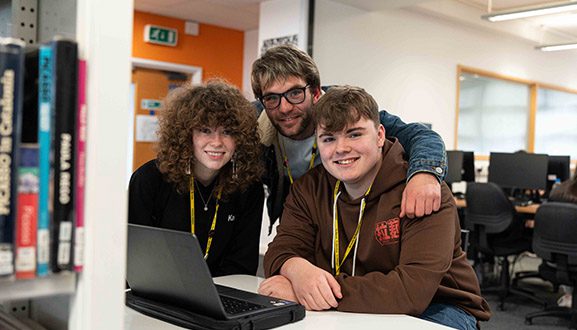 students smiling
