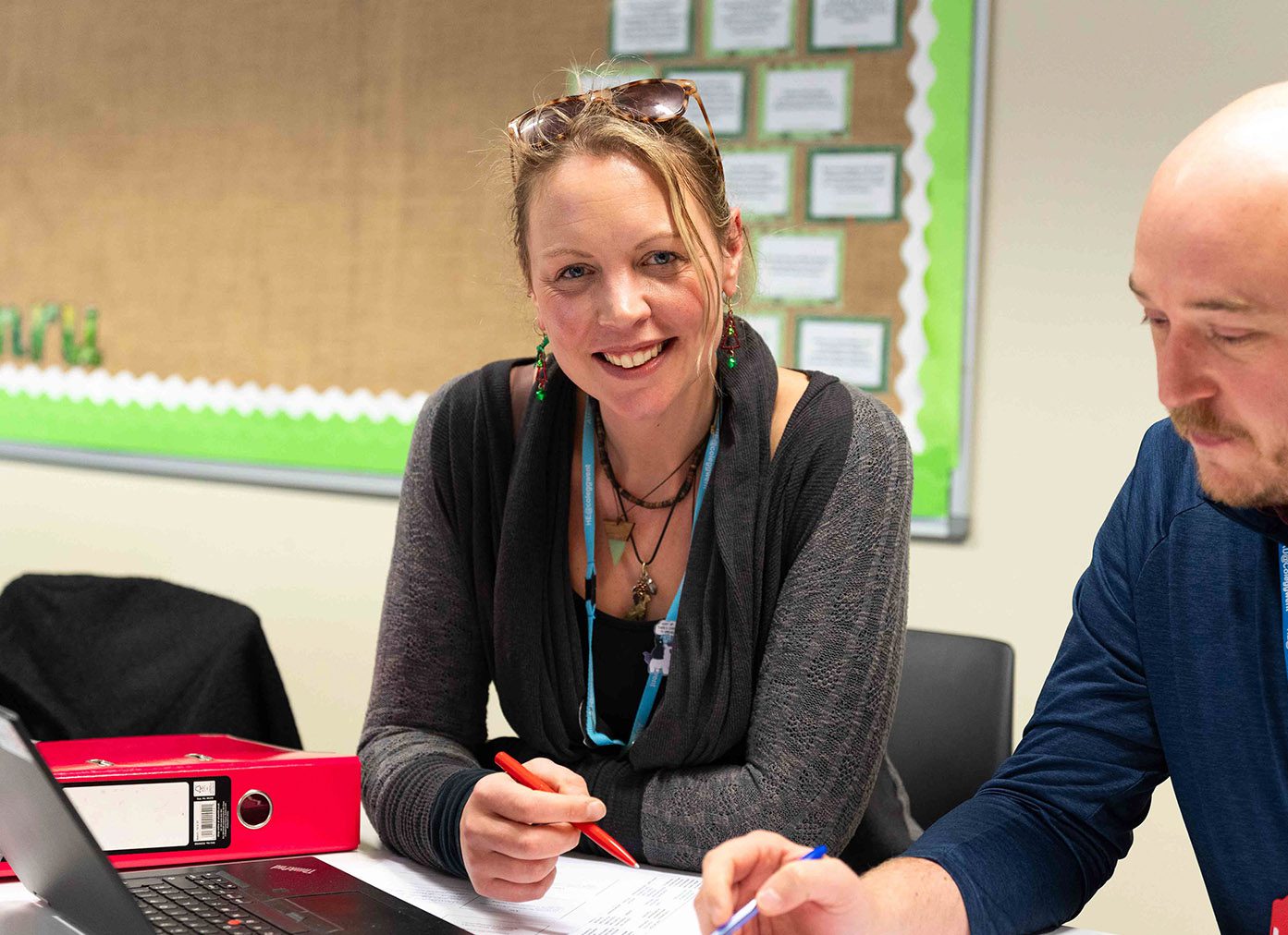 Student smiling