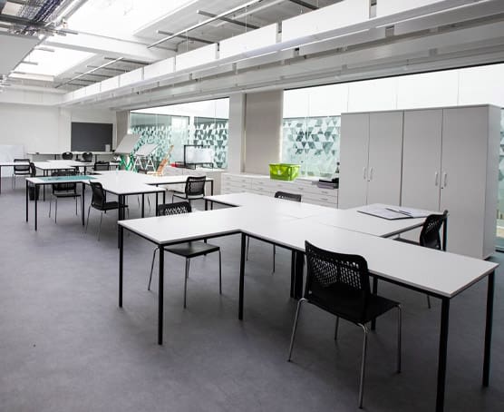 Classroom tables at TLZ