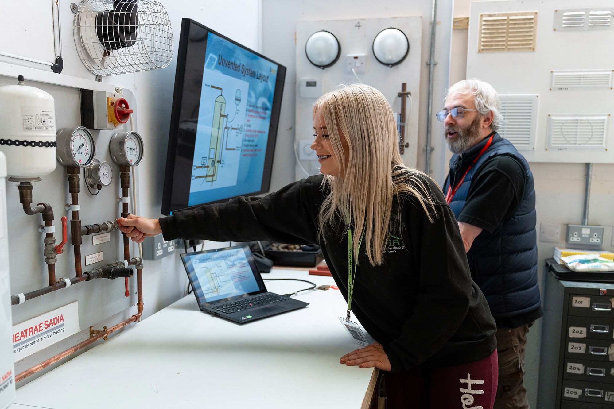 Student training on an unvented system